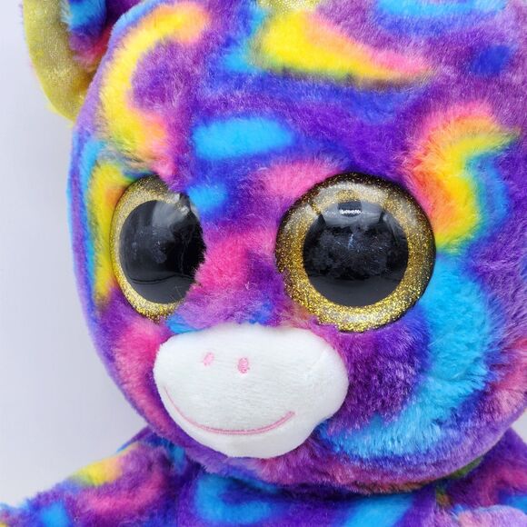 Scent Sations Big Eyes Rainbow Unicorn Plush Tablet Holder 14" - Picture 6 of 7
